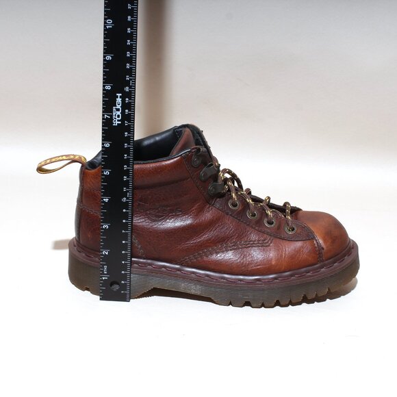 Women's Dr Martens England Originals Brown Leather Boot Size 7, US 9 - Picture 9 of 9